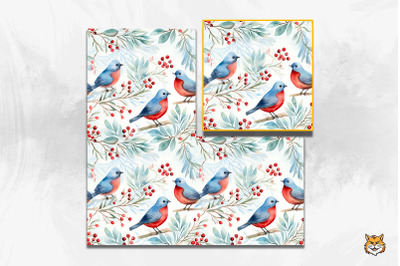 Christmas Card Seamless Pattern
