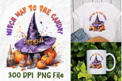 Witch Way To The Candy Pointy Witch Hat