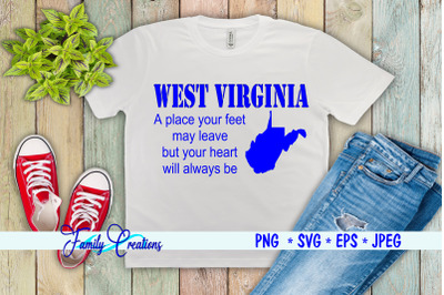 West Virginia A place your feet may leave but your heart will always b