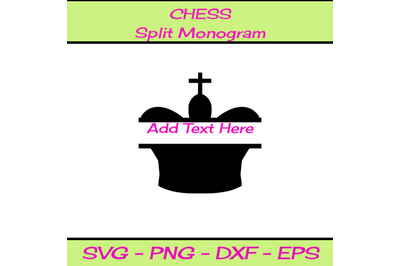 CHESS SPLIT MONOGRAM SVG