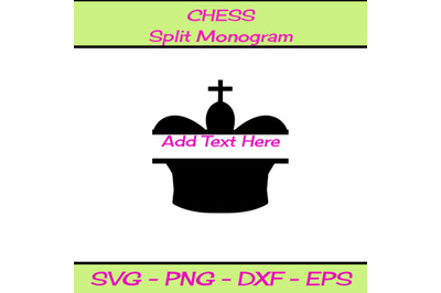 CHESS SPLIT MONOGRAM SVG