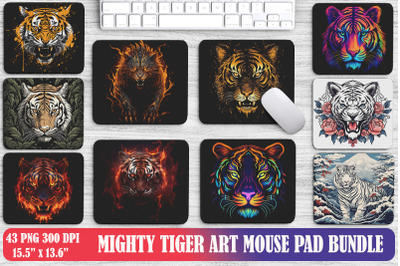 Mighty Tiger Art Mouse Pad Design Bundle