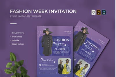 Gradient Fashion Week - Event Invitation