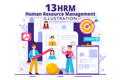 13 HRM Human Resource Management Illustration