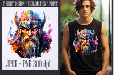 Viking Sublimation Design PNG/JPEG 300dpi