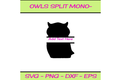 OWLS SPLIT MONOGRAM SVG