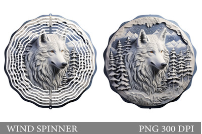 Wolf Wind Spinner Design. Winter Wolf Wind Spinner