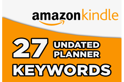 Undated planner kdp keywords