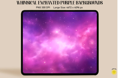 Dreamy Pink Purple Gradient Space