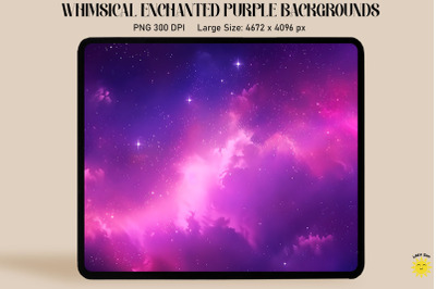 Dreamy Pink Purple Gradient Space