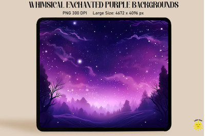 Magical Purple Dark Universe Backgrounds