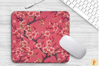 Lovely Mini Pink Flowers Mouse Pad