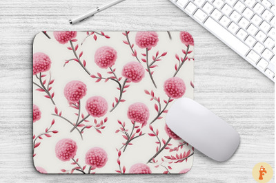 Lovely Mini Pink Flowers Mouse Pad