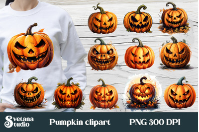 Halloween pumpkin clipart bundle