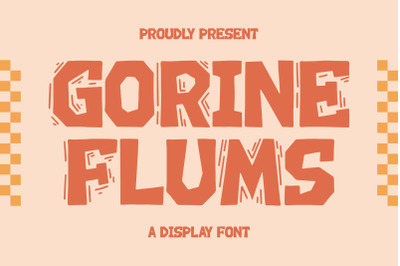 GORINE FLUMS Typeface