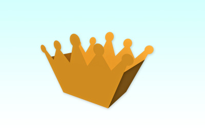 DIY crown favor - 3d papercraft