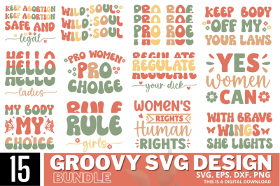 Groovy SVG Bundle