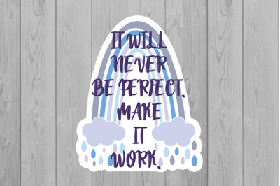 Rainbow Stickers | Motivation PNG | Boho Rainbow PNG