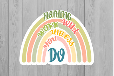 Rainbow Stickers | Motivation PNG | Boho Rainbow PNG