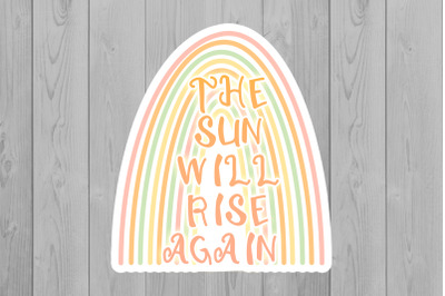 Rainbow Stickers | Motivation PNG | Boho Rainbow PNG