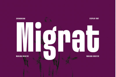 Migrat Display Sans Font