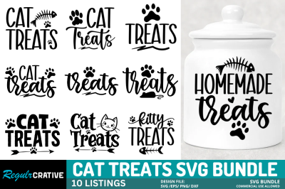 Cat Treats SVG Bundle