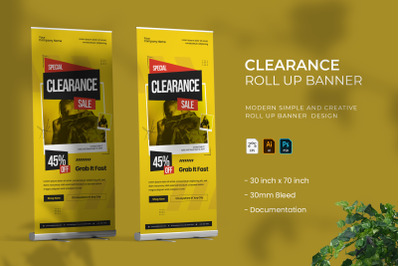 Clearance - Roll Up Banner