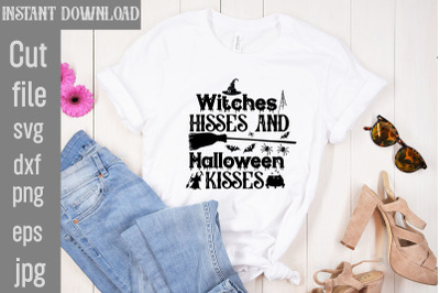 Witches Hisses And Halloween Kisses SVG cut file&2C;Halloween Svg Disney&2C;