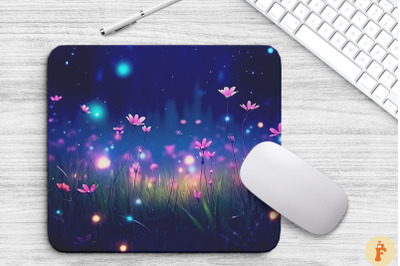 Fairytale Meadow With Glowing Flowers