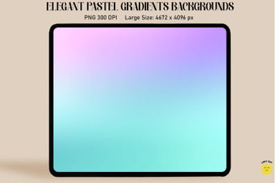 Blue Purple Pastel Gradient Backgrounds