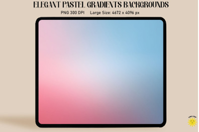 Blue Pink Pastel Gradient Backgrounds