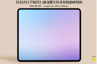 Lilac Blue Pastel Gradient Backgrounds