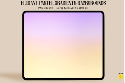 Lilac Yellow Pastel Gradient Backgrounds