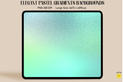 Blue Green Pastel Gradient Backgrounds