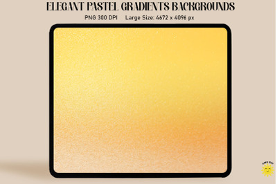 Lemon Orange Pastel Gradient Backgrounds