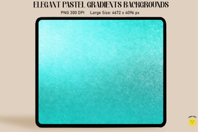 Aqua Blue Pastel Gradient Backgrounds