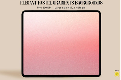 Pink Cream Pastel Gradient Backgrounds