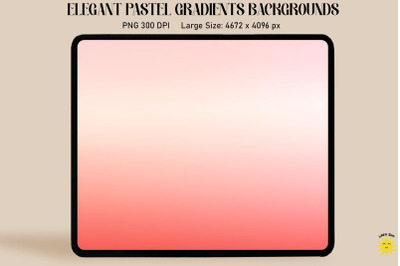 Pink Cream Pastel Gradient Backgrounds