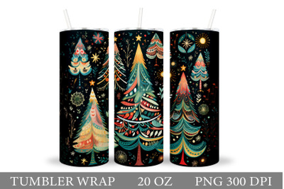 Christmas Tree Tumbler Wrap Sublimation
