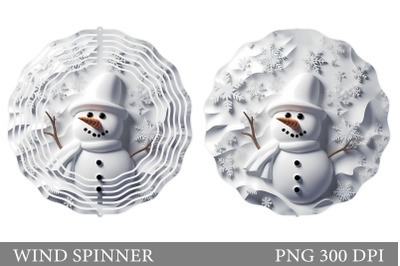 Snowman Wind Spinner Design. Christmas Wind Spinner