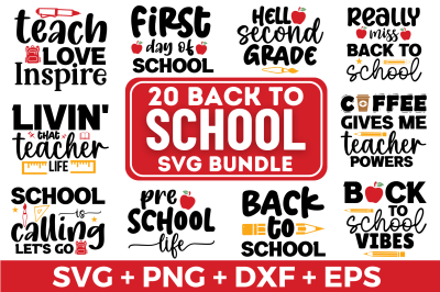 Back To School SVG Bundle