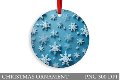 Snowflakes Christmas Ornament. Winter Christmas Ornament