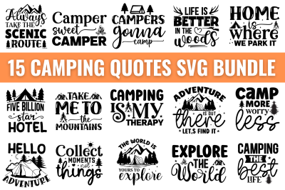 Camping SVG Bundle