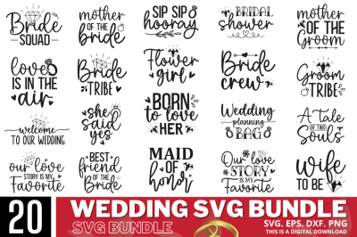 Wedding SVG Bundle