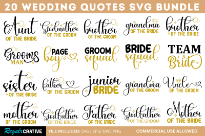 Wedding SVG Bundle