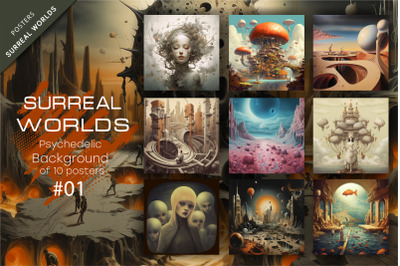 Bundle Surreal worlds_01. Psychedelic.