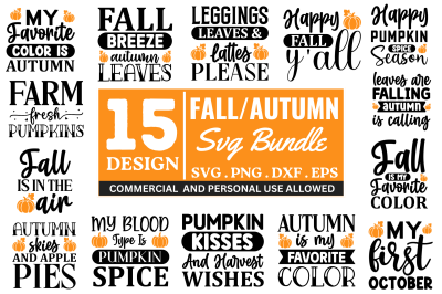 Fall Quotes SVG Bundle