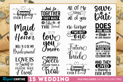 Wedding SVG Bundle