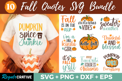 Fall Quotes SVG Bundle