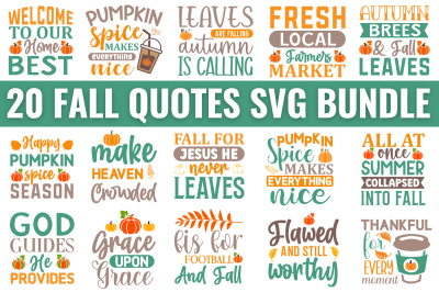 Fall SVG Bundle